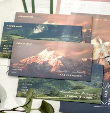Handwritten 'Gentle' Series Envelope and Letter Paper Set, Creative Instagram-Style Romantic Journaling, Love Letters, and Graduation Gift Stationery