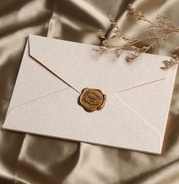 Premium Thick Linen Envelope and Letter Paper Set - Vintage Handwritten Love Letters, Elegant Greeting Cards, Postcards, Wax Seal Stamps, Blank Sheets with Envelopes for Invitations
