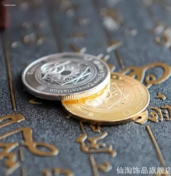 Lucky Zodiac Creative Commemorative Gold Coins, Craft Items, Tarot Card Props, Wishing Coins, Western Coin Collection