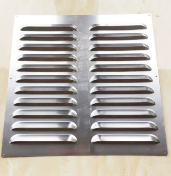 Stainless Steel Louver Fish Scale Plate Heat Sink Vent - Perforated Exterior Rain and Wind Proof Grille