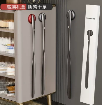 Premium Magnetic Shoehorn with Extended Handle - No-Bending Shoe Helper for Elderly and Pregnant Users at Home
