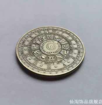 European and American Style Fake Coin Lucky Tarot Prop Craft Commemorative Gold Coin Gift for Holidays