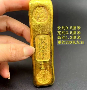 Antique Gilded Gold Ingots, Bars, and Coins - Replica Currency for Collection, Home Decor, and Craft Ornaments