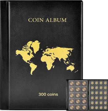 300-Grid and 480-Grid Coin Storage Album - Vertical Design for Badges, Coins, and Copper Collectibles