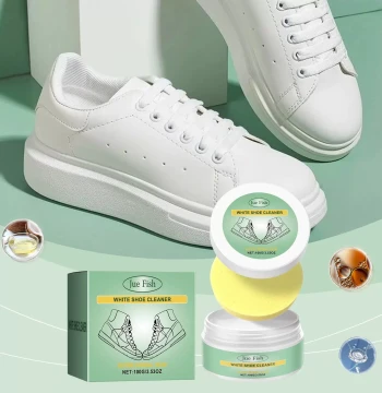 Jue Fish White Shoe Cleaning Cream - A convenient, no-rinse