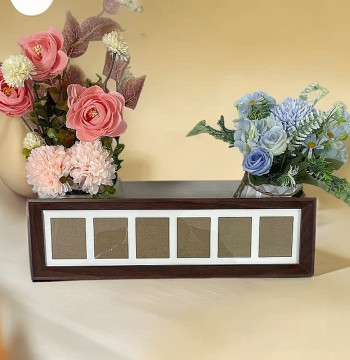 Six-Row Display Frame for Living Room or Entryway Decoration, Holds Coins, Crafts, and Art Supplies, Ideal for Collectibles and Gifts, Calligraphy Accessory - T1