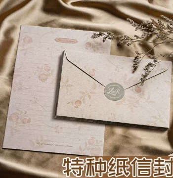 Premium Thick Linen Envelope and Letter Paper Set - Vintage Handwritten Love Letters, Elegant Greeting Cards, Postcards, Wax Seal Stamps, Blank Sheets with Envelopes for Wedding Invitations