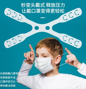 Mask Ear Relief Gadget, Adjustable Buckle Ear Protector, Pain-Free Hook Strap for Kids, Soft Material