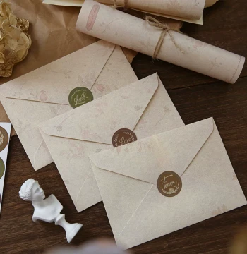 Vintage Floral Letter Paper and Envelope Set - Premium Artistic Romantic Love Letters, Blessings, and Thank-You Notes (Instagram Style)