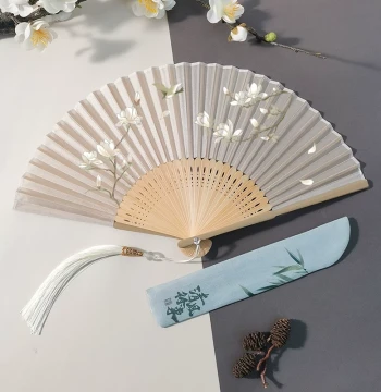 New Chinese Style Folding Fan - Portable Bamboo Hand Fan for Summer, Classical Hanfu & Qipao Accessory