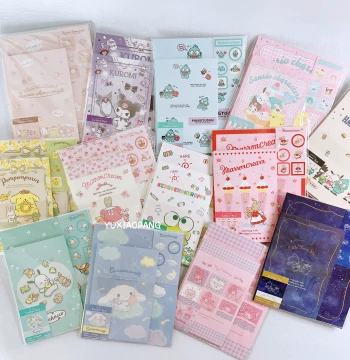 Sanrio Character Limited Edition - Made in Japan, Yamano Paper Co. Exclusive Envelope, Letter Paper, and Seal Sticker Set