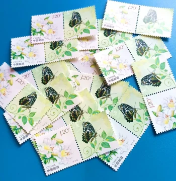 120-Fen Lily Flower Postage Stamps - Mailable, Discounted for Letters, Envelopes, Postcards, Philately & Collection
