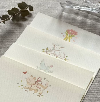 Gentle Whispers Textured Envelope and Letter Paper Set - Minimalist Premium Style for Handwritten Love Letters to Boyfriend or Girlfriend