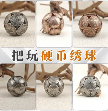 [Bifengtang] Handcrafted US 25-Cent Coin Ball – Creative Fidget Spinner Desk Ornament