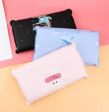 Summer Cooling Ice Pillow for Students and Adults - Cartoon Design, Breathable, Bubble Cotton, No Water Needed