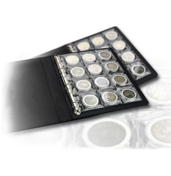 Round Box Collection Album for Pins, Ancient Coins, and Souvenir Coins from Tourist Attractions