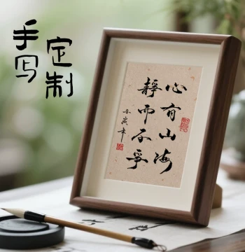 Custom Handwritten Calligraphy Photo Frame - Teacher's Day Gift for Teachers, Doctors, and Office Inspiration