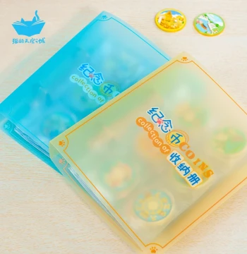 Commemorative Coin Collection Box Cat's Sky City Coin Storage Album 36-Piece Round Case Coin Book Tourism Souvenir Medal Album