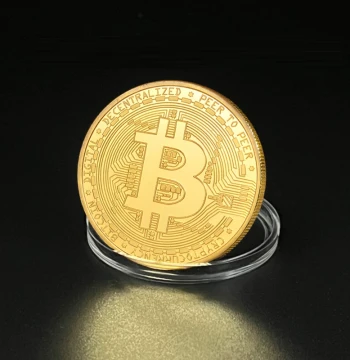 Bitcoin Gold Coin BTC Physical Collectible, Foreign Currency Bit B World Coins, US Commemorative Coin Gift