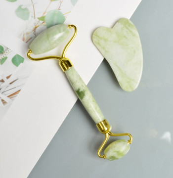 Xiuyan Jade Facial Roller Massager - Eye and Face Lifting Relaxation Tool