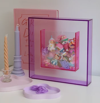 LAGOMLAB Designer Blind Box Display Frame - Colorful Wall-Mounted Picture Frame for Toy Collection and Photography Props