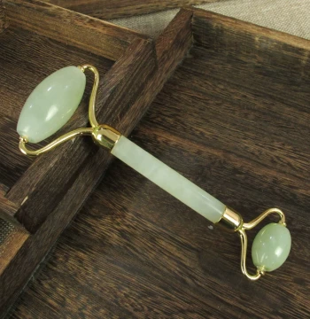 Natural Jade Facial Roller Massager Face Lifting Jade Roller Xiuyan Jade Ball Face Pushing Stick Jade Wheel