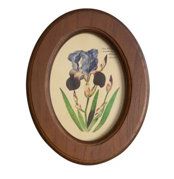 Yuelanju Vintage Solid Wood Photo Frame - Desktop Plant Picture Frame for Wall Hanging, Café Display, and Decorative Arrangement