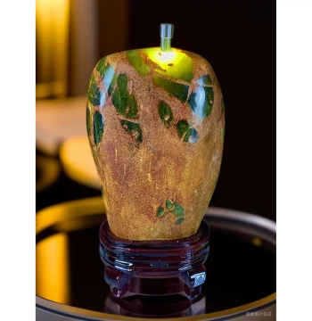 Large Natural Xiuyan Jade Raw Stone Ornament – Pure Unpolished Wonder Stone for Entryway, Living Room, or Office Desk – Ideal Gift