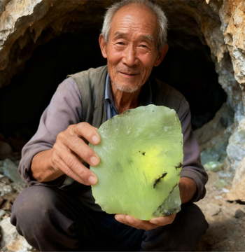 100% Natural Xiuyan Jade Raw Material Large Chunk Ice Grade Unpolished Stone Offcuts Small Pieces for Carving
