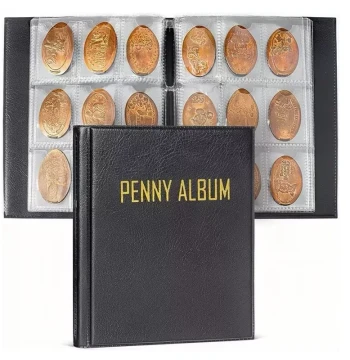 Cross-Border Penny Collection Album 108-Grid Coin Storage Book Commemorative Coin Currency Protection Case