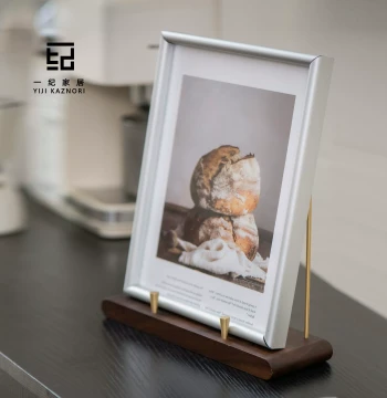 Large Solid Wood Picture Frame Stand for Photo Albums, Posters, and Display