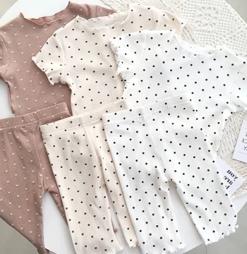 Summer Thin Baby Pajama Set - Stylish Air-Conditioned Home Wear for Toddlers and Parent-Child Matching Outfits