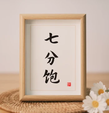 'Seven Full' INS-Style Restaurant Wall Art - Handwritten Calligraphy Hanging Painting and Creative Desktop Display Gift