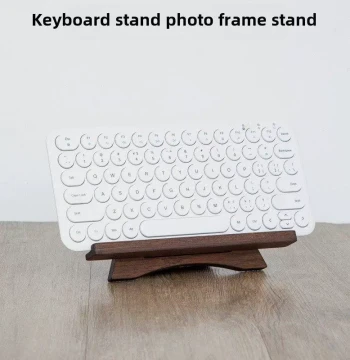 Mechanical Keyboard Display Stand, Bamboo Storage Rack for Keyboards and Photo Frames