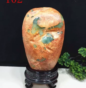 Free Shipping Premium Xiuyan Jade Raw Stone Ornament for Home Decor, Living Room, Entryway, Office Display