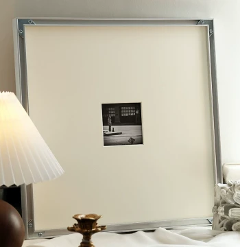 Aluminum Alloy Wall-Mounted Picture Frame, A3 Custom Empty Frame for Mounting, 4K Industrial Style Poster Display & Puzzle Framework