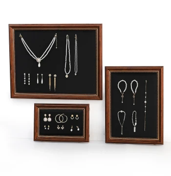 Vintage Frame Jewelry Display Stand: Wall-Mounted Rack for Necklaces, Bracelets, Earrings, and Rings
