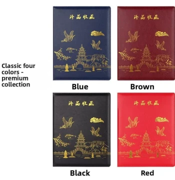 Hand-Stitched Leather Coin & Banknote Album – Holds Up to 600 Notes + 150 Coins, Customizable Capacity