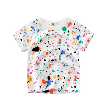 70% Off Clearance Sale: Children's Cartoon Short Sleeve T-Shirts - Korean Style Trendy Half-Sleeve Tops for Toddlers and Kids, Model 9341