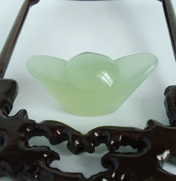 Xiuse Natural Jade Ingot - Liaoning Xiuyan Jade Wealth Attracting Ornament