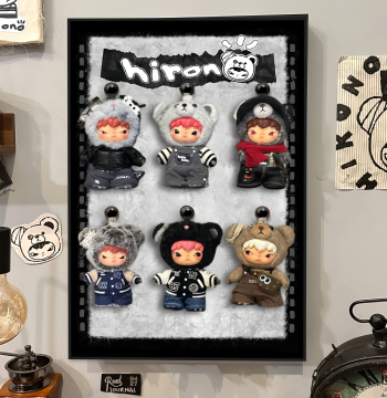 Pop Display Case Xiaoye Road Log Photo Frame Wall-Mounted Blind Box Storage Decorative Painting Vinyl Storage Rack