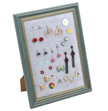 Creative Jewelry Display Frame – Desktop Stand for Earrings, Studs, and Necklaces – In Stock