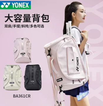 YONEX Badminton Bag Model 361CR, Unisex Sports Handheld, Shoulder, Crossbody, and Tennis Backpack