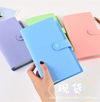 100-Slot Banknote Collection Album – 50-Page Minimalist Solid Color Protective Binder for Commemorative Notes