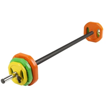 Fitness Barbell Women Glute Training Set Men Home Children Aerobics Weightlifting Squat Equipment Cast Iron Rubber Coated Dumbbell Plates