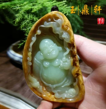 Yudingxuan Natural Xiuyan Jade, Yellow-White Aged Jade, River-Tumbled Jade