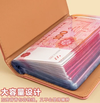 Cash Savings Book: 100-Yuan Viral Money Clip Album, Large Capacity, Categorized Finance, Waterproof RMB Collection
