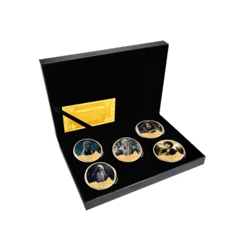 Lord of the Rings & Hobbit Commemorative Metal Coins - Frodo and Gandalf Movie Merchandise for Collectors