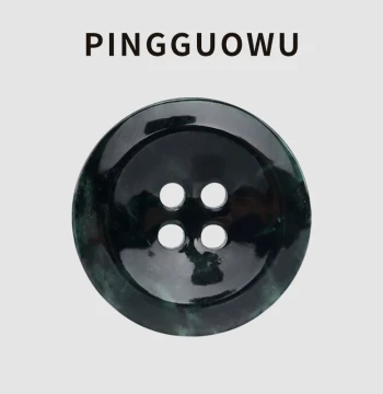 PINGGUOWU Natural Xiuyan Jade Carved Buttons, Premium Custom Chinese Tang Suit, Suit Jacket, and Overcoat Buttons
