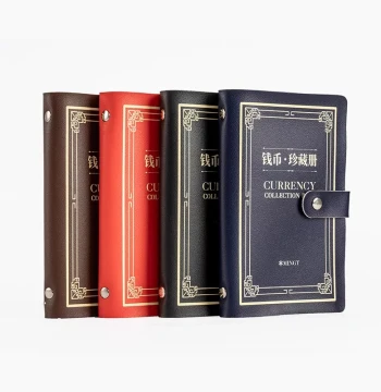 Coin Collection Album - Universal Protective Binder for Paper Money, Cash, and Commemorative Banknotes - RMB Display and Storage Book